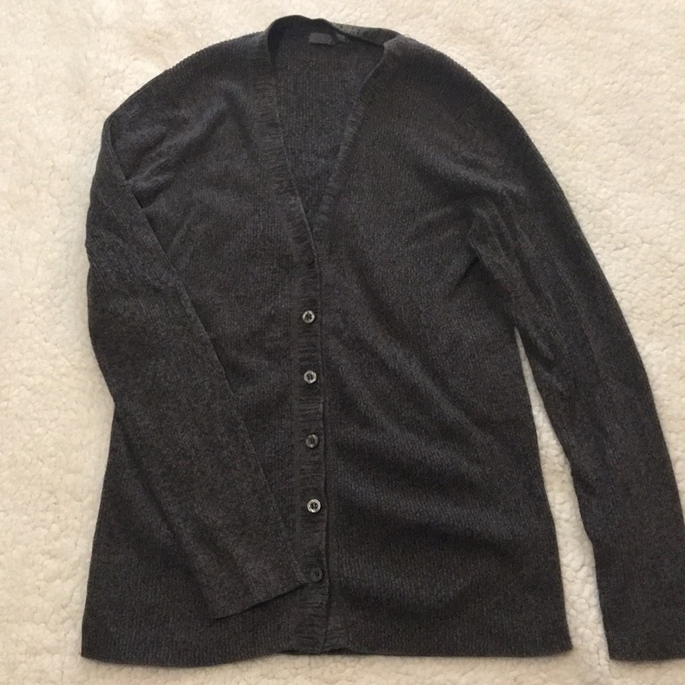 Kristin Davis grey marbled sweater